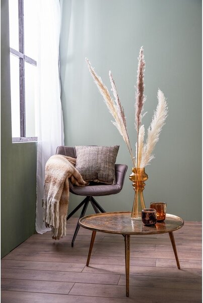 Metalowy okrągły stolik w kolorze brązu ø 67,5 cm Babina – Light & Living