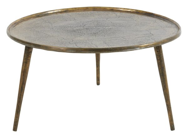 Metalowy okrągły stolik w kolorze brązu ø 67,5 cm Babina – Light & Living