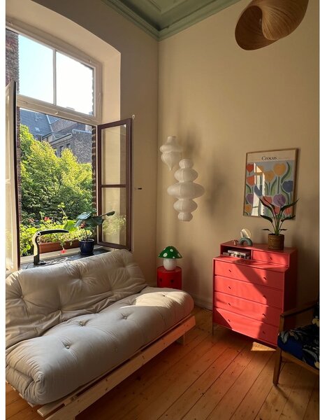 Pomarańczowomiedziana rozkładana sofa 160 cm Roots – Karup Design