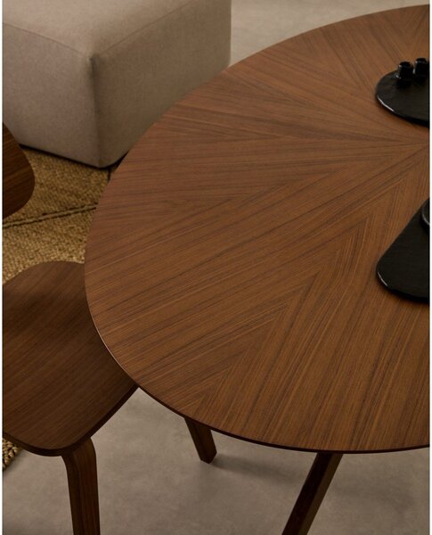 Stół z blatem w dekorze orzecha 110x180 cm Naanim – Kave Home