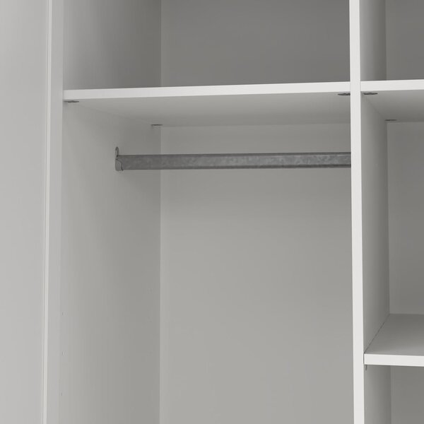 Biała szafa 99x200x62 cm Billund – Tvilum