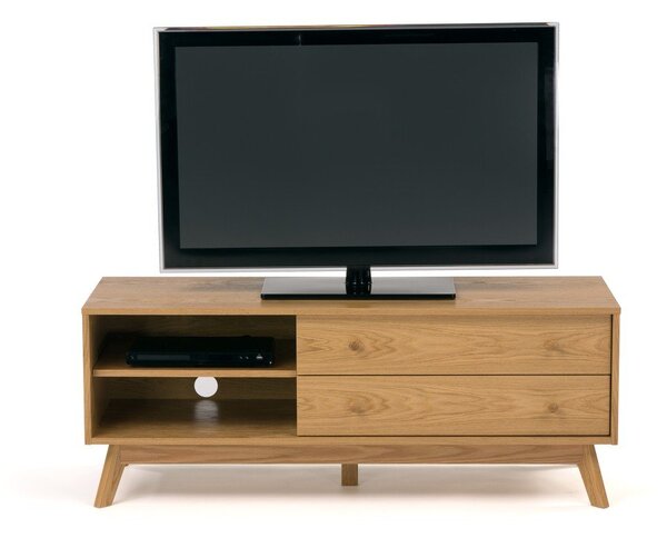 Szafka pod TV w dekorze dębu 130x50 cm Kensal – Woodman