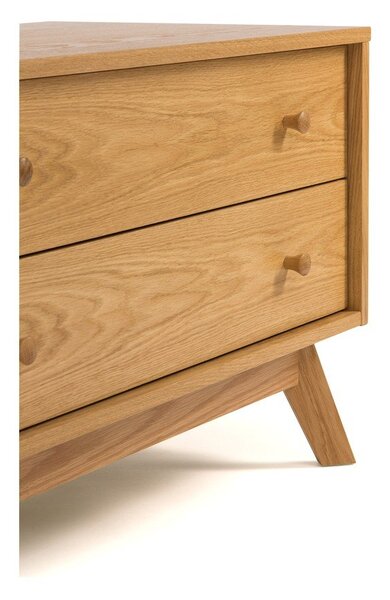 Szafka pod TV w dekorze dębu 130x50 cm Kensal – Woodman