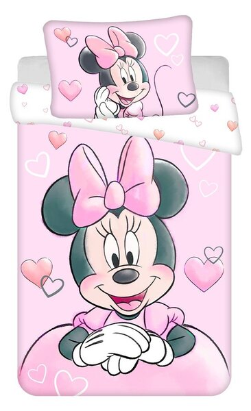Bawełniana pościel dziecięca do łóżeczka 100x135 cm Minnie – Jerry Fabrics
