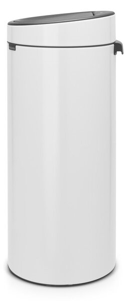 Biały stalowy kosz na śmieci otwierany na dotyk 30 l Touch Bin – Brabantia
