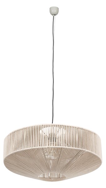 Lampa wisząca Japandi brązowy sznur 61 cm - Svea