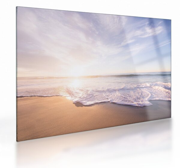 Obraz na szkle - piaszczysta plaża (70x50 cm)