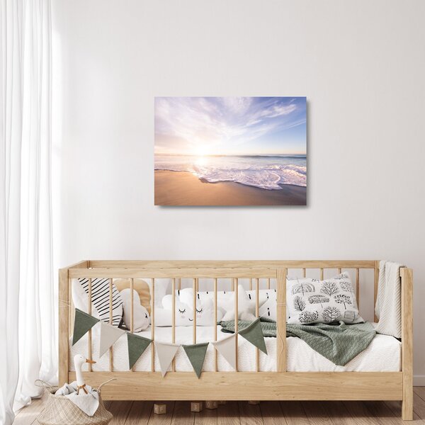 Obraz na szkle - piaszczysta plaża (70x50 cm)
