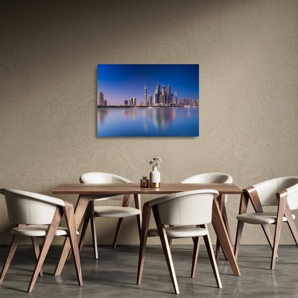 Obraz na szkle - drapacze chmur (70x50 cm)