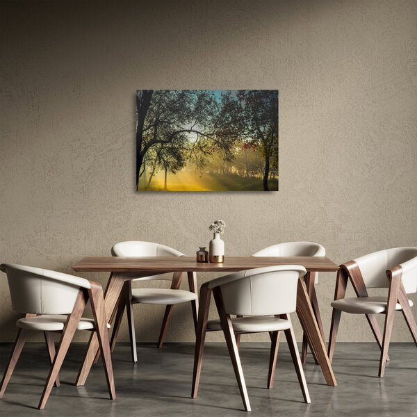Obraz na szkle - wschód słońca (70x50 cm)