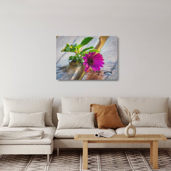 Obraz na szkle - cięty kwiat (70x50 cm)
