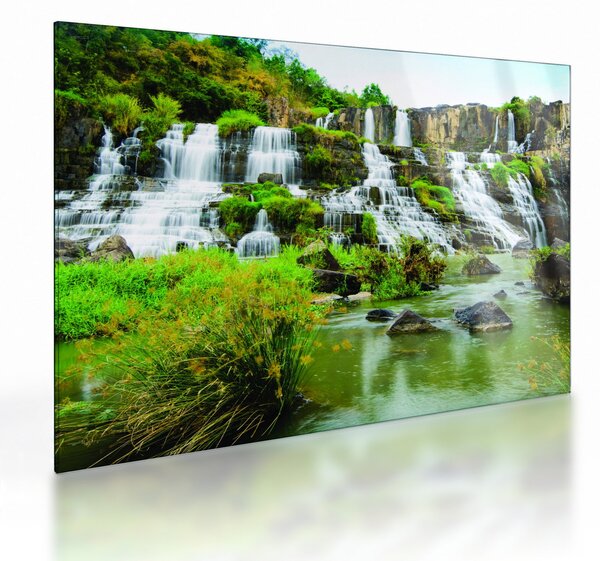 Obraz na szkle - wodospady (70x50 cm)