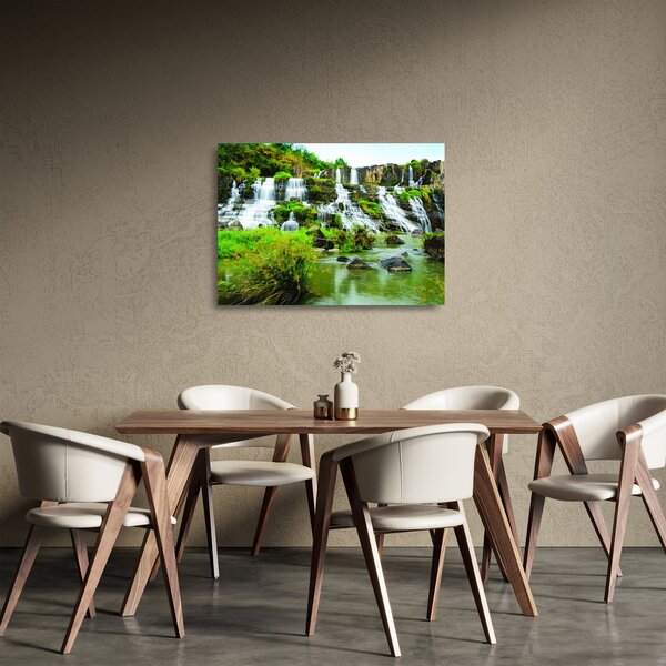 Obraz na szkle - wodospady (70x50 cm)