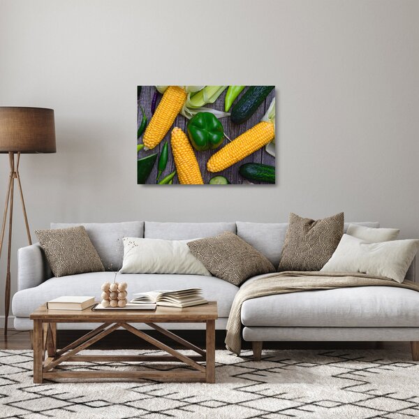 Obraz na szkle - warzywa (70x50 cm)