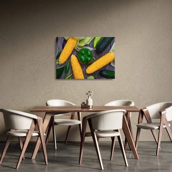 Obraz na szkle - warzywa (70x50 cm)