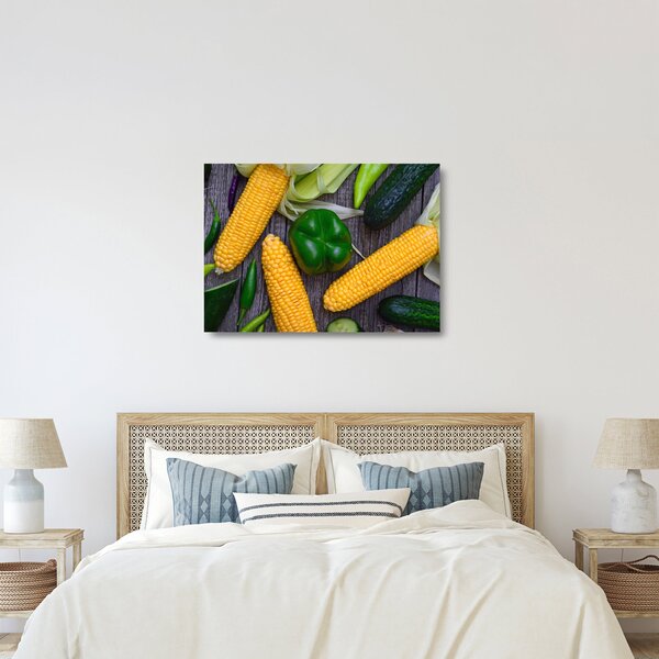Obraz na szkle - warzywa (70x50 cm)