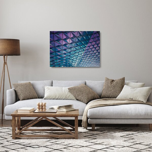 Obraz na szkle - struktura koloru (70x50 cm)