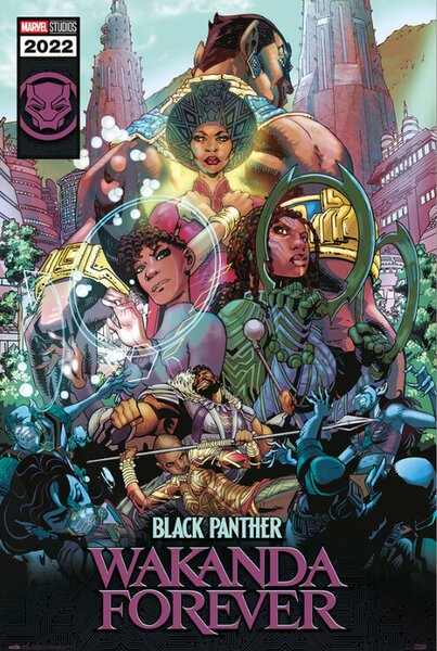 Plakat, Obraz Black Panther Wakanda Forever