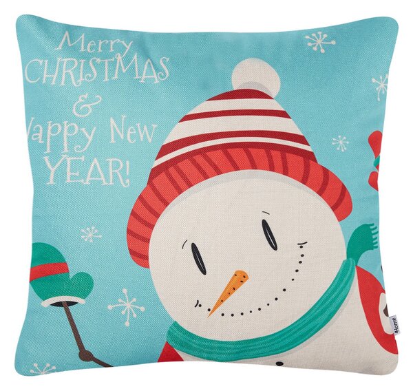 Poszewka na poduszkę Happy Snowman, 45 x 45 cm