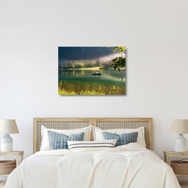 Obraz na szkle - jezioro (70x50 cm)