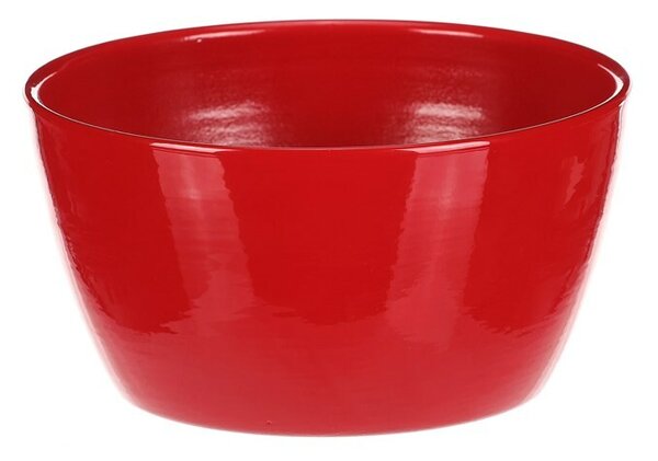 Osłonka ceramiczna na kwiaty Terakota, śr. 15 cm, czerwony