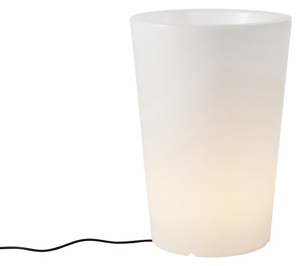 Inteligentna lampa podłogowa ogrodowa z doniczką biała IP65 w tym LED Wifi A60 - Verano