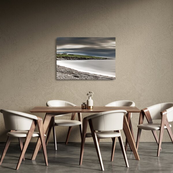 Obraz na szkle - jezioro o zmierzchu (70x50 cm)