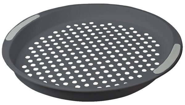 Taca plastikowa Dots, 40 cm, czarny