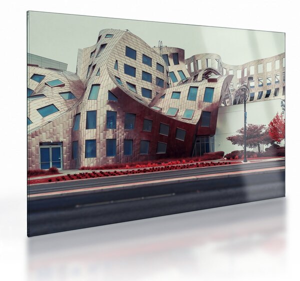 Obraz na szkle - budynek architektoniczny (70x50 cm)