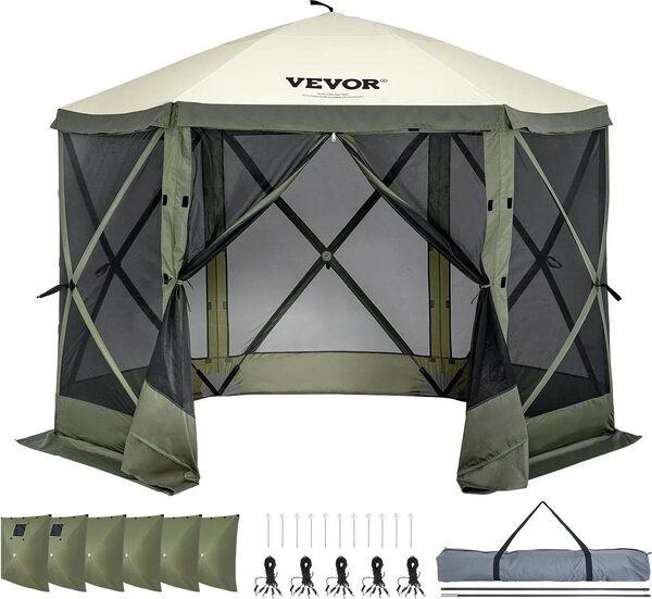 Pawilon ogrodowy pop up 3.05x3.05m z moskitier 6 cian szybki monta