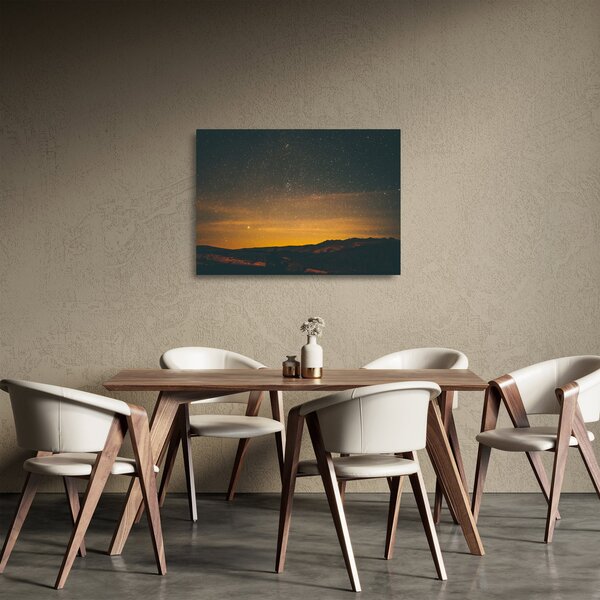 Obraz na szkle- gwiaździste niebo (70x50 cm)