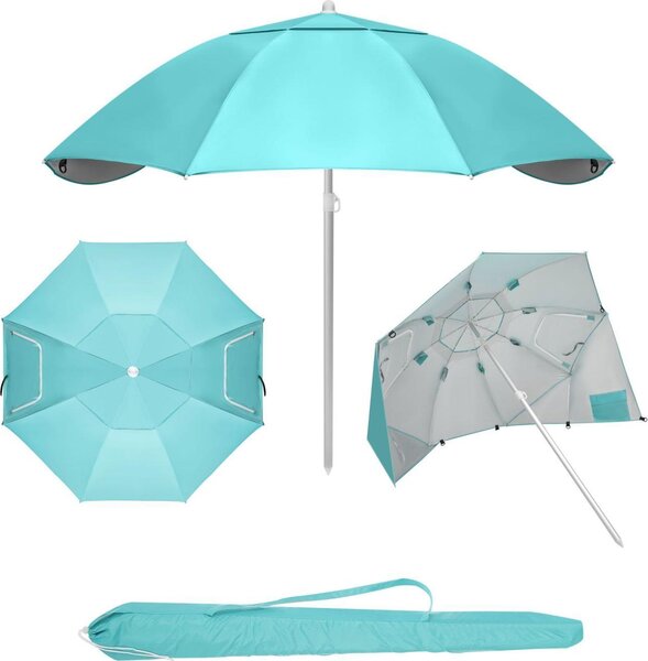 Parasol plaowy 2w1 namiot parawan skadany w pokrowcu