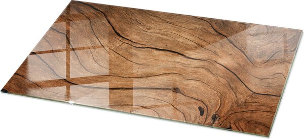 Natural Wood Pattern- Glass Kitchen Worktop - Szklany blat kuchenny - Nowoczesny blat kuchenny - Trway blat kuchenny - Higieniczny blat kuchenny - atwy do czyszczenia blat kuchenny - 100x50 cm