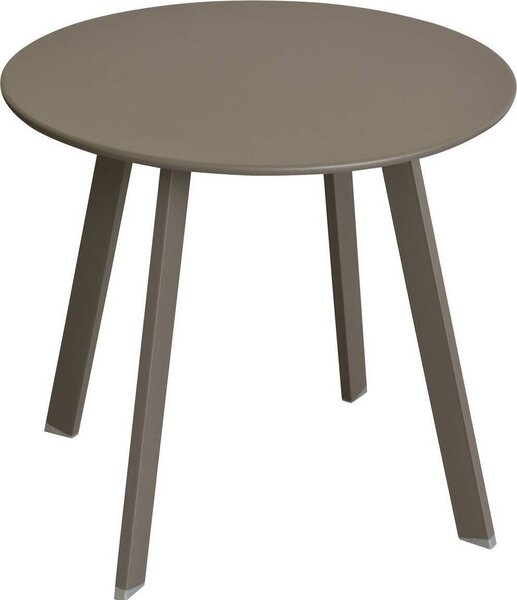 Okrgy stolik ogrodowy Saona w matowym kolorze tonka - 50 × 45 cm - Hespéride