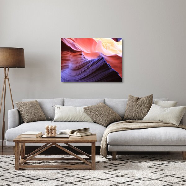 Obraz na szkle - kolorowy piasek (70x50 cm)