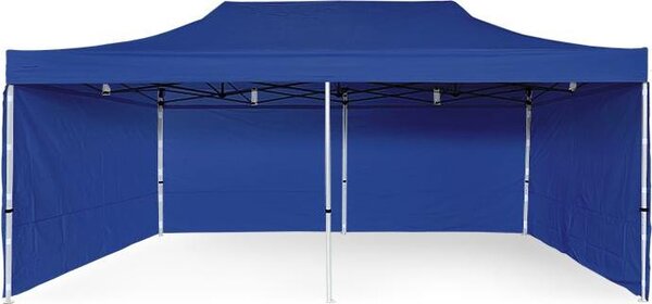 Skadana altana 3x6m ALU standard z penymi cianami bocznymi - niebieska