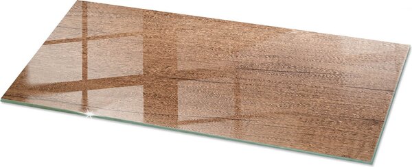 Natural Wood Pattern- Glass Kitchen Worktop - Szklany blat kuchenny - Nowoczesny blat kuchenny - Trway blat kuchenny - Higieniczny blat kuchenny - atwy do czyszczenia blat kuchenny - 125x50 cm