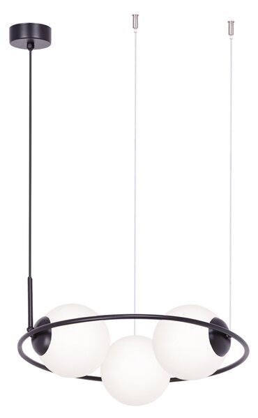 Lampa wisząca z trzema kloszami w okręgu K-5104 z serii PARVA