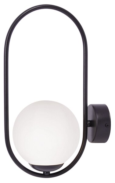 Elegancki kinkiet ścienny z mlecznym kloszem K-5105 z serii PARVA