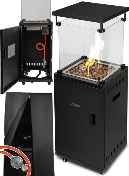 MalTec parasol gazowy ogrodowy tarasowy WorldFlame WF-888 z pokrowcem heater 11kW solidny do 50m2