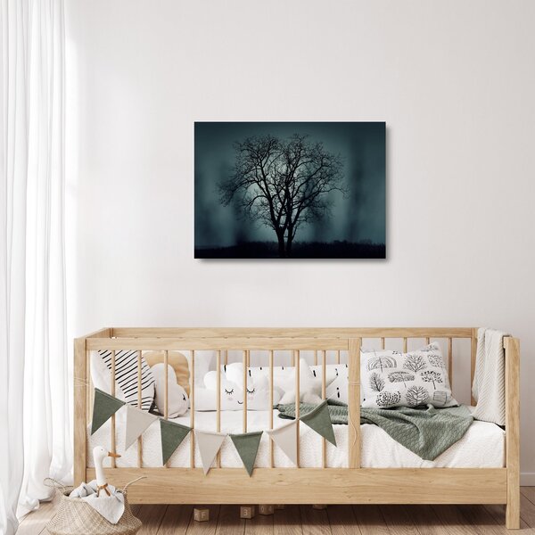 Obraz na szkle - drzew podczas zaćmienia (70x50 cm)