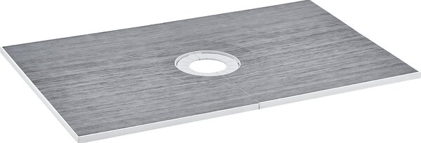 Zestaw obrzey prysznicowych SucceBuy, brodzik 1524 x 965 mm z odpywem centralnym 160 mm, lekki zestaw montaowy EPS z 2 wodoodpornymi ciereczkami, prty spadowe do uytku w azience