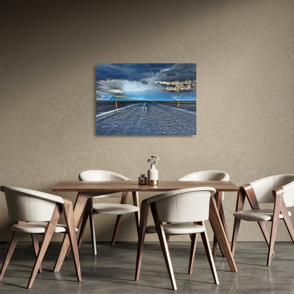 Obraz na szkle - drogiapodczas burzy (70x50 cm)