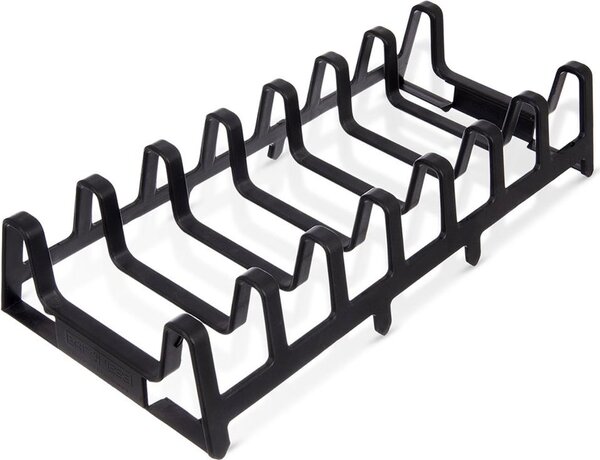 Orion | Stojak na pokrywki i talerze - Czarny - 30x14x6 cm - Organizer kuchenny - Oszczdno miejsca