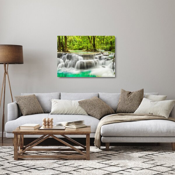 Obraz na szkle - wodospady (70x50 cm)