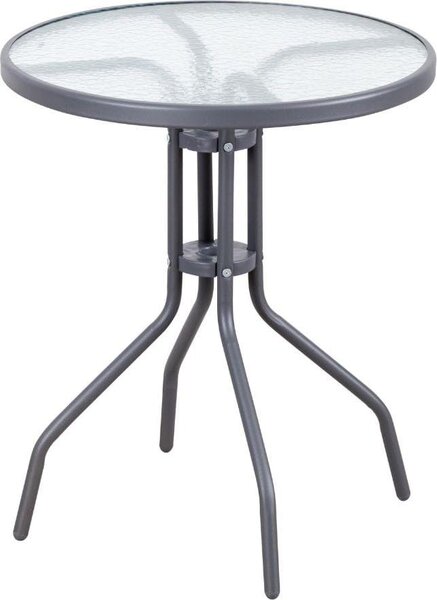 Stolik okrgy szklany KORFU 60cm