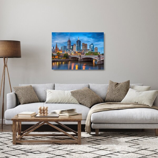 Obraz na szkle - miasto Melbourne (70x50 cm)