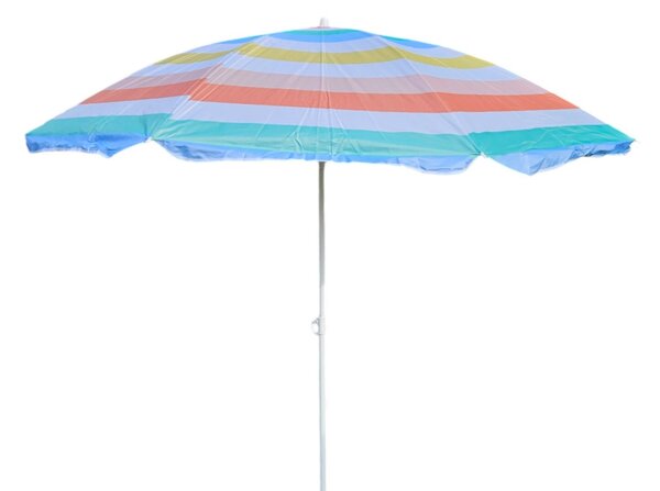 Parasol Parasol plaowy Parasol balkonowy Ochrona UV 30+ w paski 155 cm kolorowy