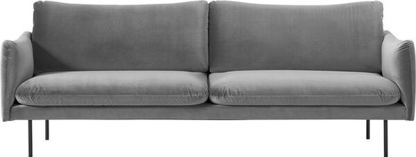 Sofa z aksamitu Moby (3-osobowa)