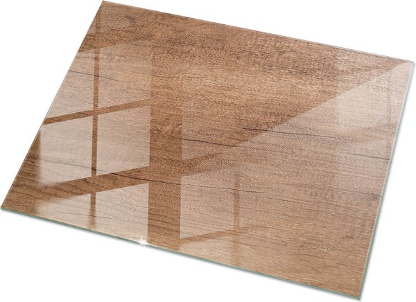 Natural Wood Pattern- Glass Kitchen Worktop - Szklany blat kuchenny - Nowoczesny blat kuchenny - Trway blat kuchenny - Higieniczny blat kuchenny - atwy do czyszczenia blat kuchenny - 120x80 cm